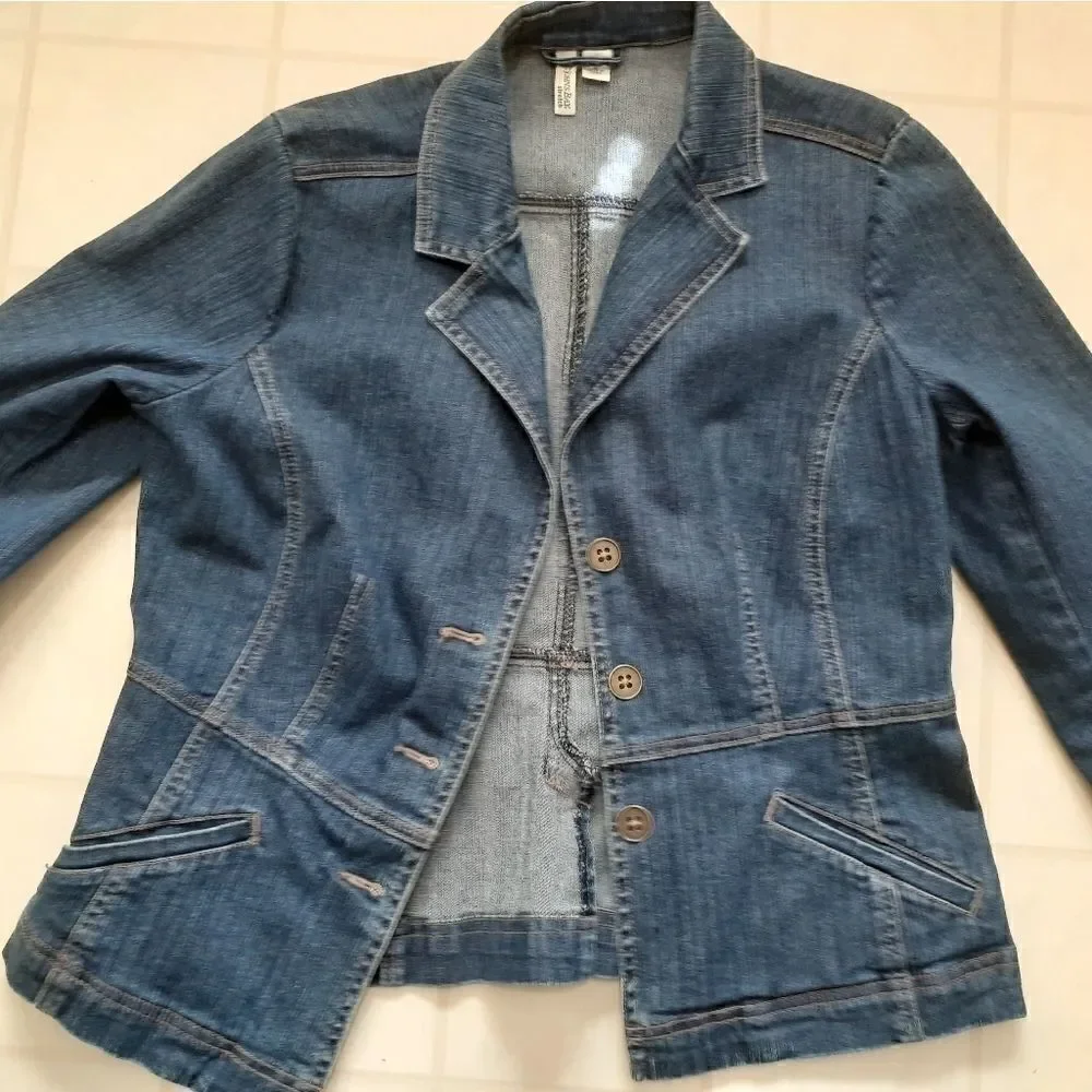 Custom St. John's Bay Rock N Roll Denim Ja…